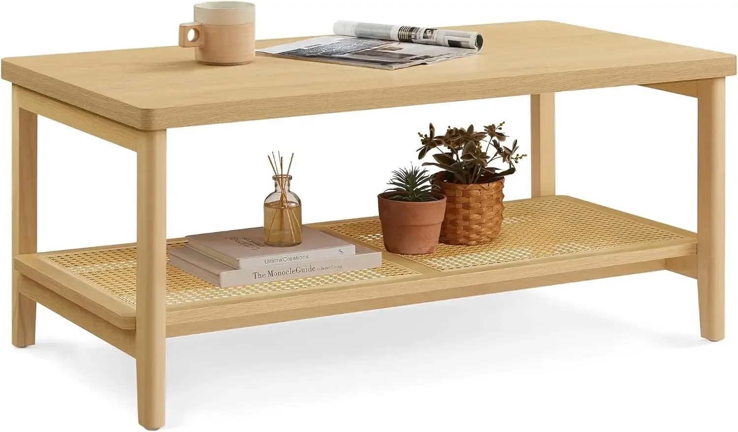 2Tier Coffee Table for Living Room Living Room Table Rectangular Center Table